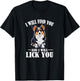 Find You Lick You Black Tricolor Corgi Lover T-Shirt - T-Shirt | Black