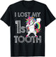I Lost My First Tooth Baby Tooth Fairy Unicorn Dabbing T-Shirt - T-Shirt | Black