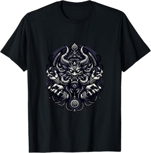 Dark Spirit Rakshasa Hindu Demon Horror Thriller Graphic T-Shirt - T-Shirt | Black