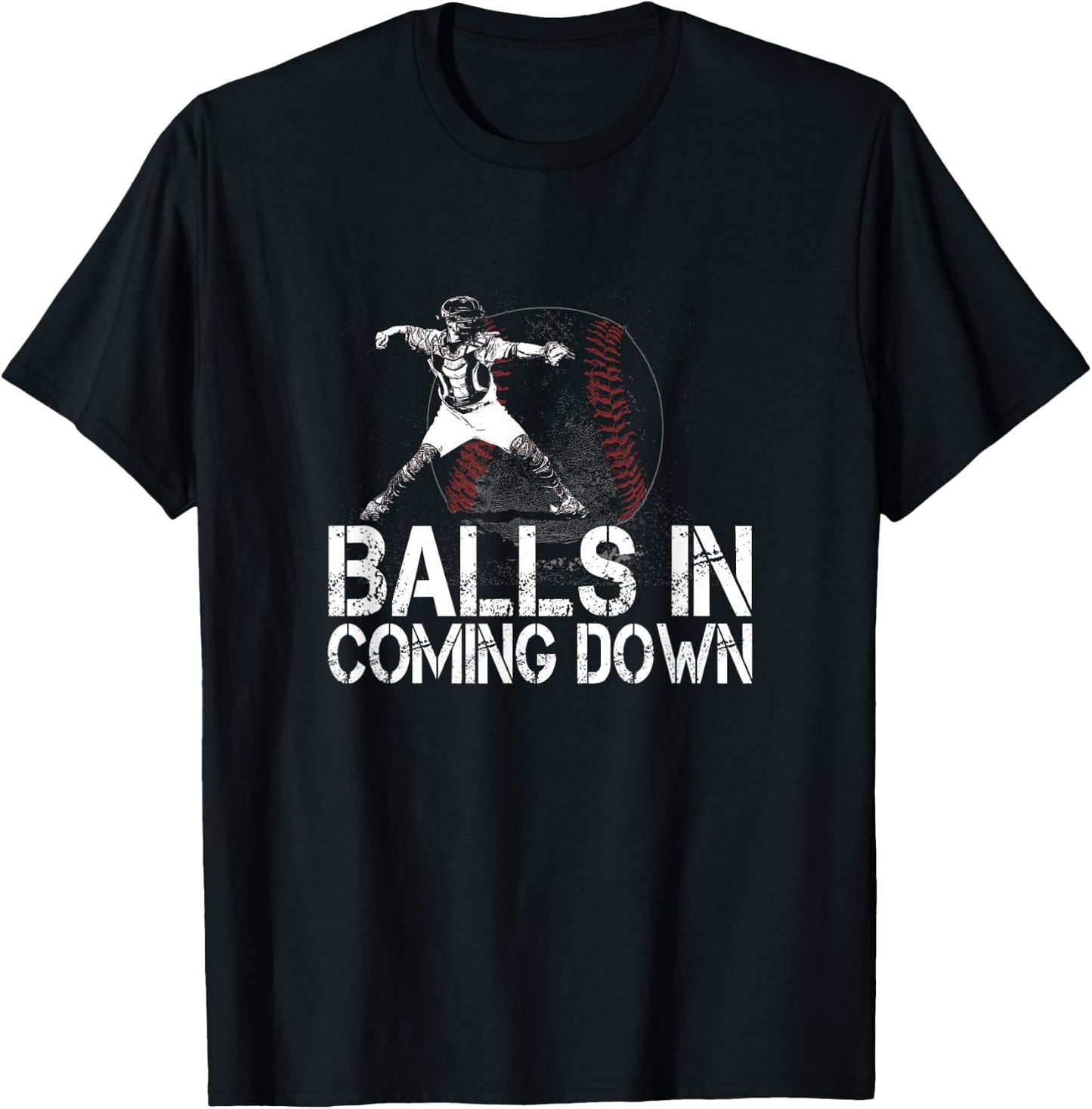 Baseball Catcher - Softball Catcher - Baseball Fan T-Shirt - T-Shirt | Black