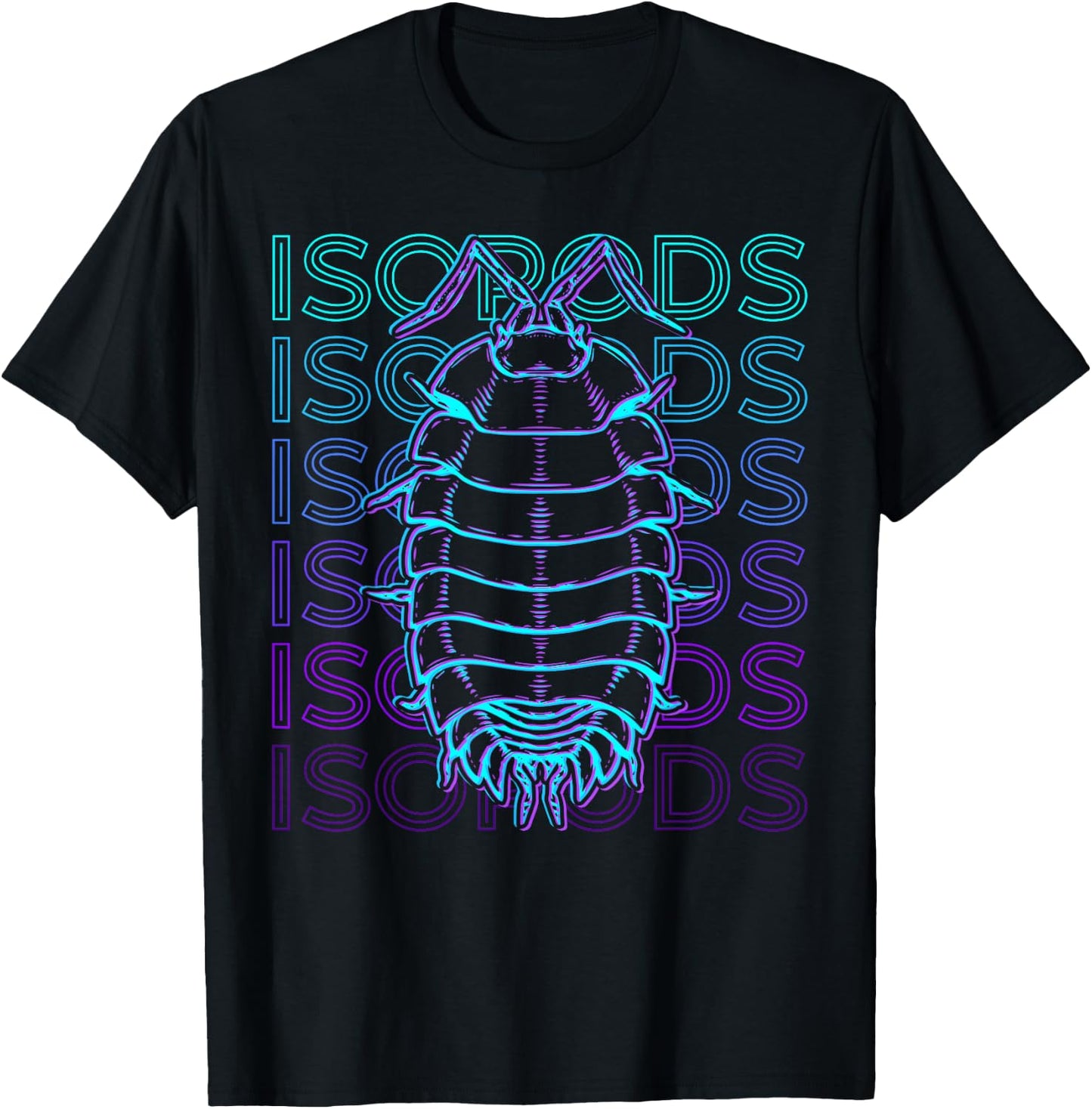 Isopods Bug Collector Retro T-Shirt - T-Shirt | Black