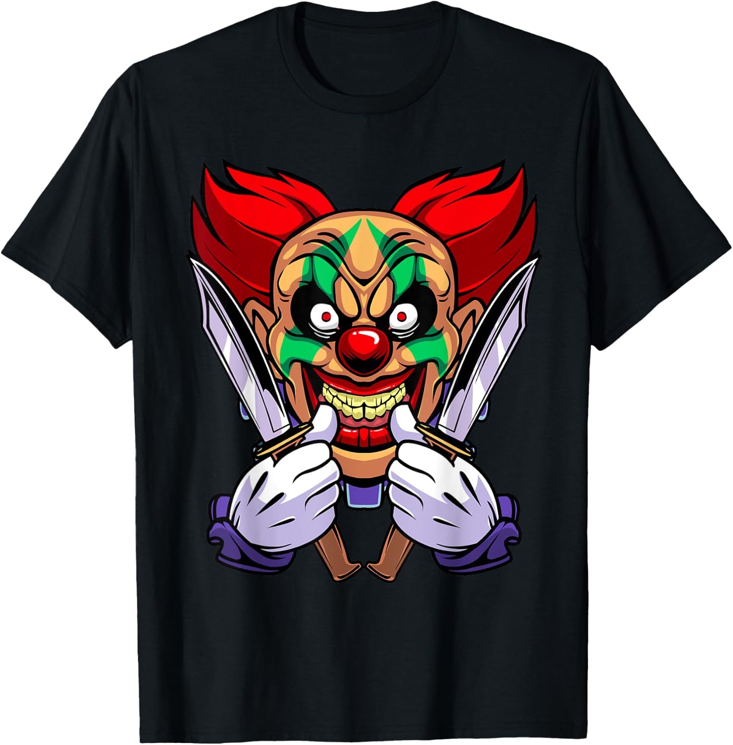 Funny Halloween Clown T-Shirt - T-Shirt | Black
