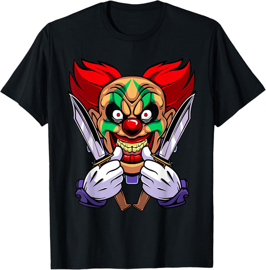 Funny Halloween Clown T-Shirt - T-Shirt | Black