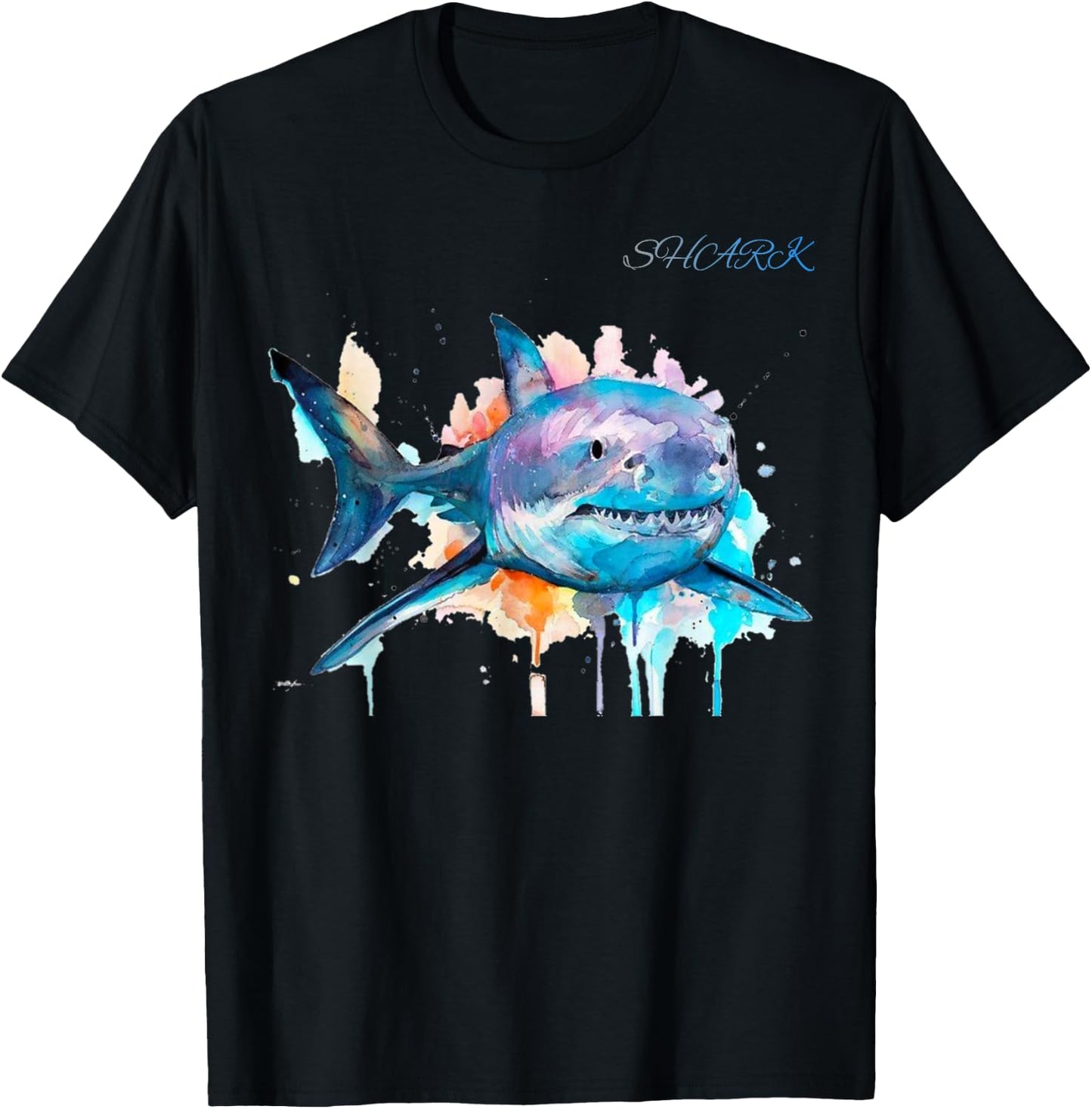 Types of Shark Megalodon Great White Nurse Shark T-Shirt - T-Shirt | Black