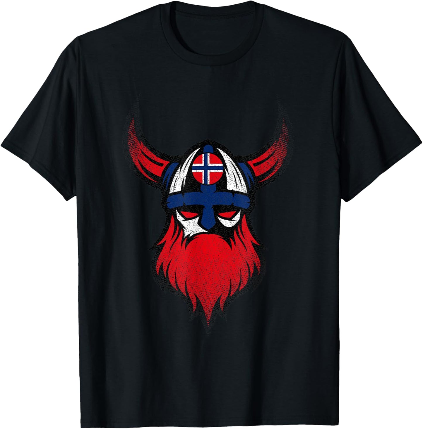 Viking Beard Norway T-Shirt - T-Shirt | Black