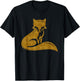 Fox Gift Girl Prairie Vixen Animal Lover T-Shirt - T-Shirt | Black