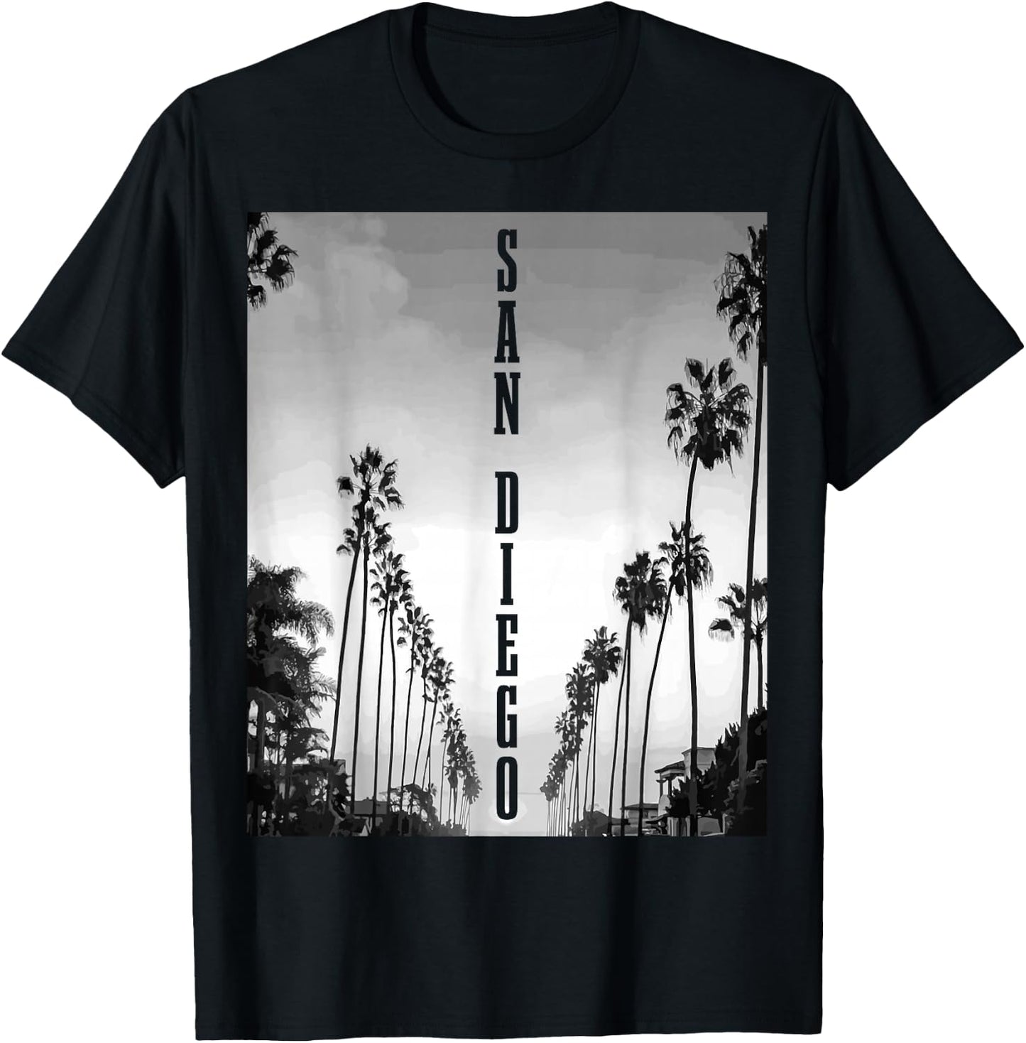 San Diego California West Coast California USA America T-Shirt - T-Shirt | Black