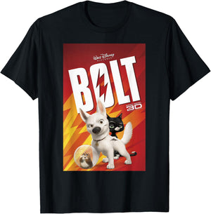 Disney Bolt Poster T-Shirt - T-Shirt | Black