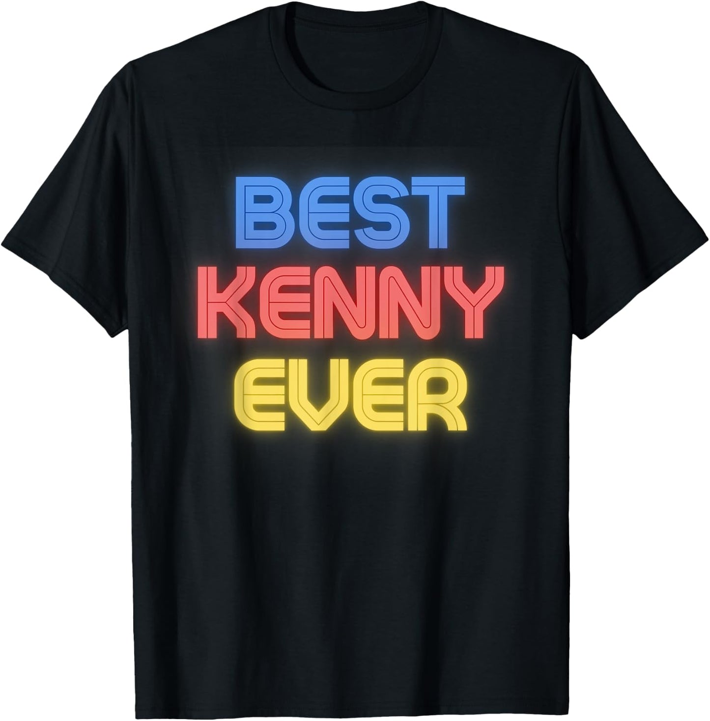 Best Kenny Ever - Funny Kenny Name Kenny T-Shirt - T-Shirt | Black