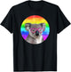 Koala Bear Rainbow Pink Heart Glasses Funny Cute Animal T-Shirt - T-Shirt | Black