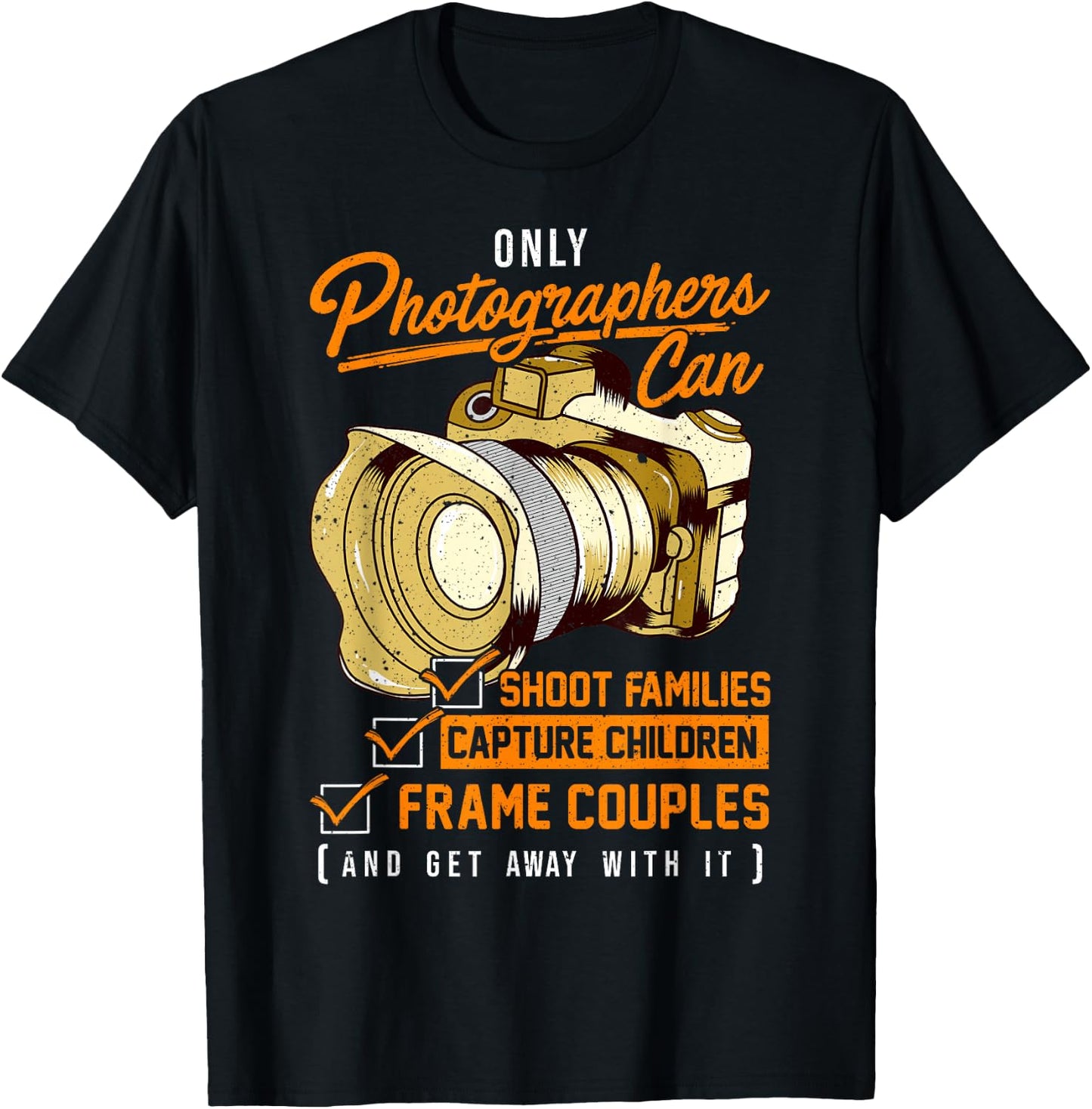 Funny Photographers Photography Camera Pun T-Shirt - T-Shirt | Black