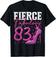 83rd Birthday Fierce Fabulous and 83 Year Old Gifts Heels T-Shirt - T-Shirt | Black