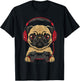 Gamer Pug Gaming Pugs Video Game Dog Lover For Boys Girls T-Shirt - T-Shirt | Black