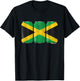 Cool Graphic Beer Cans Jamaica Flag T-Shirt - T-Shirt | Black