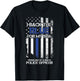 I Back The Blue For My Son Proud Dad Of A Police Officer T-Shirt - T-Shirt | Black