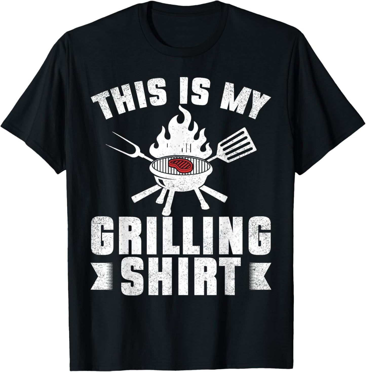 This Is My Grilling Barbecue BBQ Smoker Party Chef T-Shirt - T-Shirt | Black