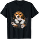 Dog Lovers Gifts Beagle In Pocket Funny Dog Face T-Shirt - T-Shirt | Black