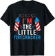 I'm The Little Firecracker Kids 4th Of July Matching Family T-Shirt - T-Shirt | Black