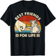 Retro Vintage Squirrel Best Friend For Life Fist Bump T-Shirt - T-Shirt | Black