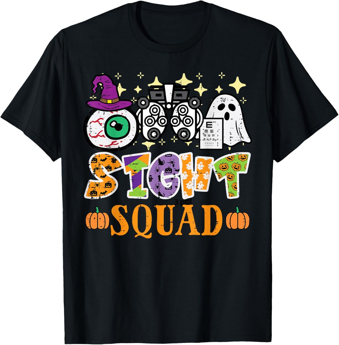 Halloween Optometrist Sight Squad Optometry Costume Women T-Shirt - T-Shirt | Black