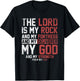 The Lord Is My Rock And My Fortress Prayer T-Shirt - T-Shirt | Black