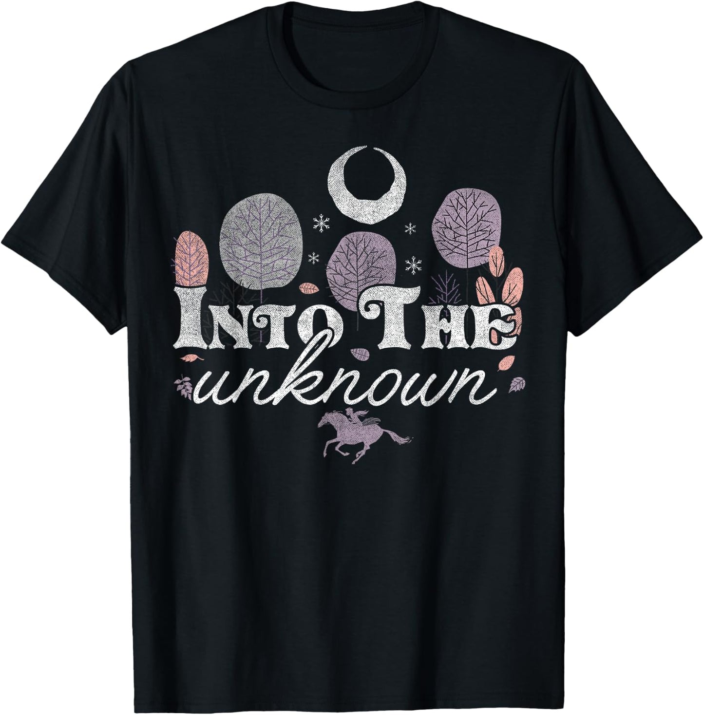 Disney Frozen 2 Into The Unknown Text T-Shirt - T-Shirt | Black