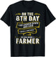 So God Made a Farmer Farming Agriculture T-Shirt - T-Shirt | Black