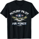 Proud Air Force Veteran Shirt Military Future Airman Day T-Shirt - T-Shirt | Black