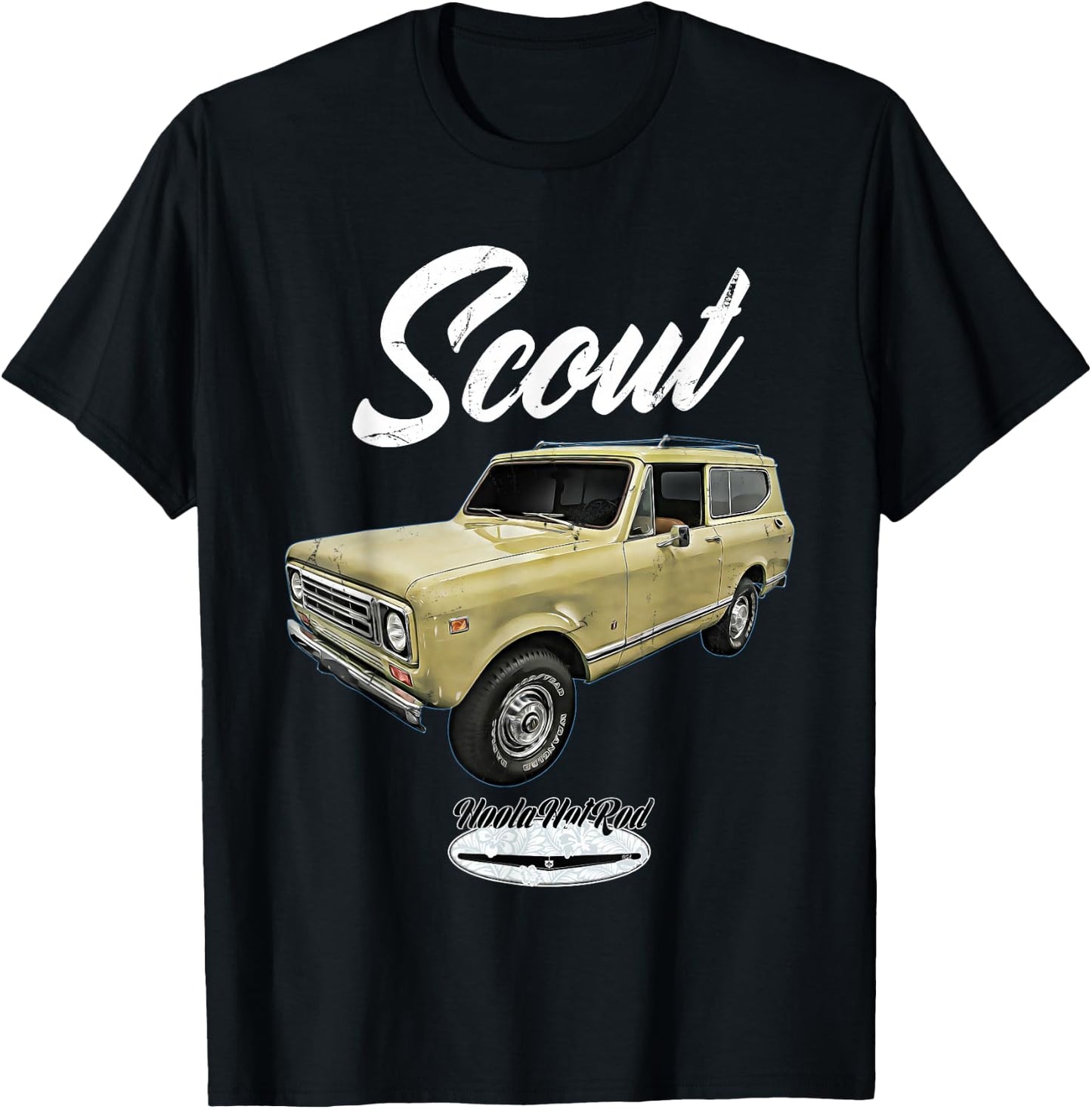 Scout,classic,truck,pickup,international,harvester,oldtimer T-Shirt - T-Shirt | Black