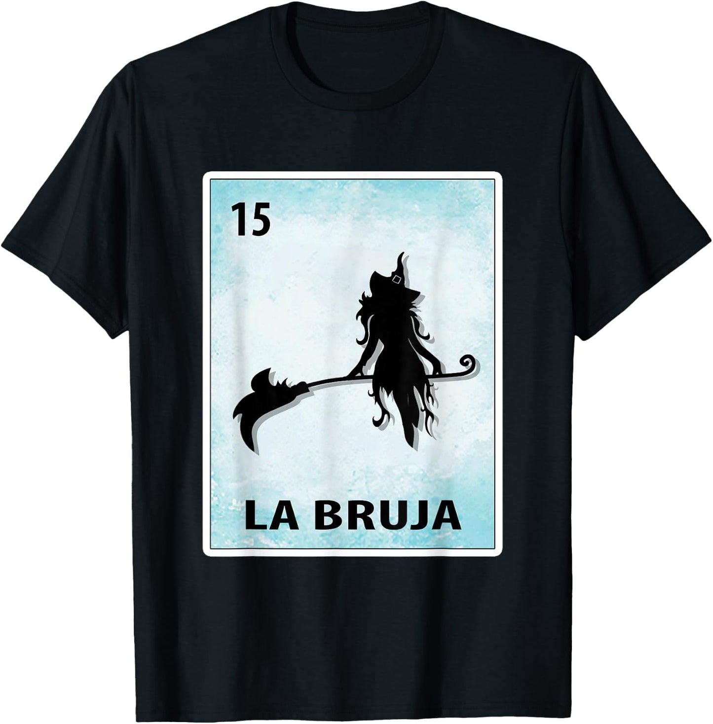 La Bruja Mexican Witch Cards Halloween T-Shirt - T-Shirt | Black