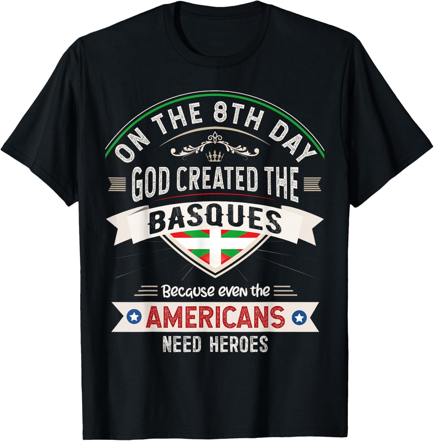 Basque Country Design Basque Men & Women T-Shirt - T-Shirt | Black