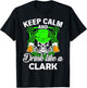 Keep calm and drink like a CLARK st patricks day lucky T-Shirt - T-Shirt | Black