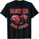 Funny Blow me for luck Gambling Dice T-Shirt - T-Shirt | Black
