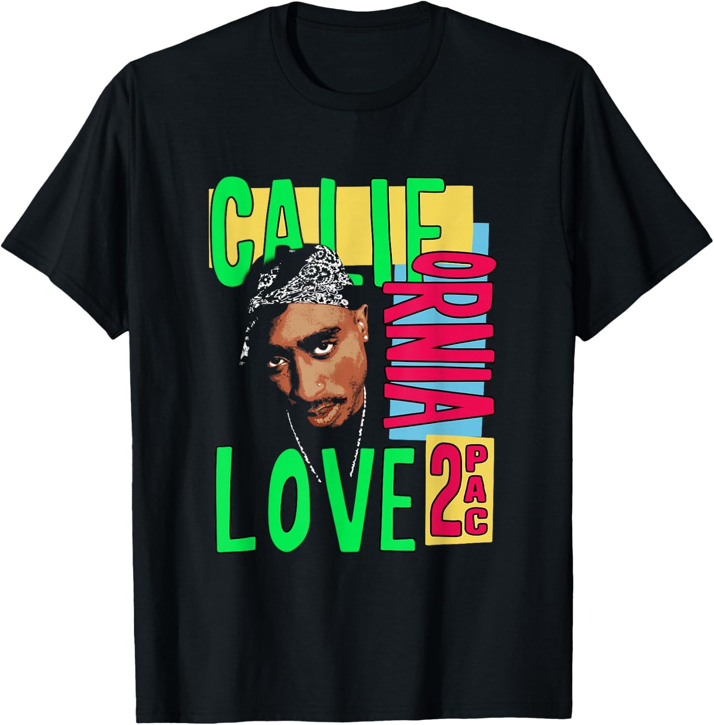 Official Tupac California Love T-Shirt - T-Shirt | Black