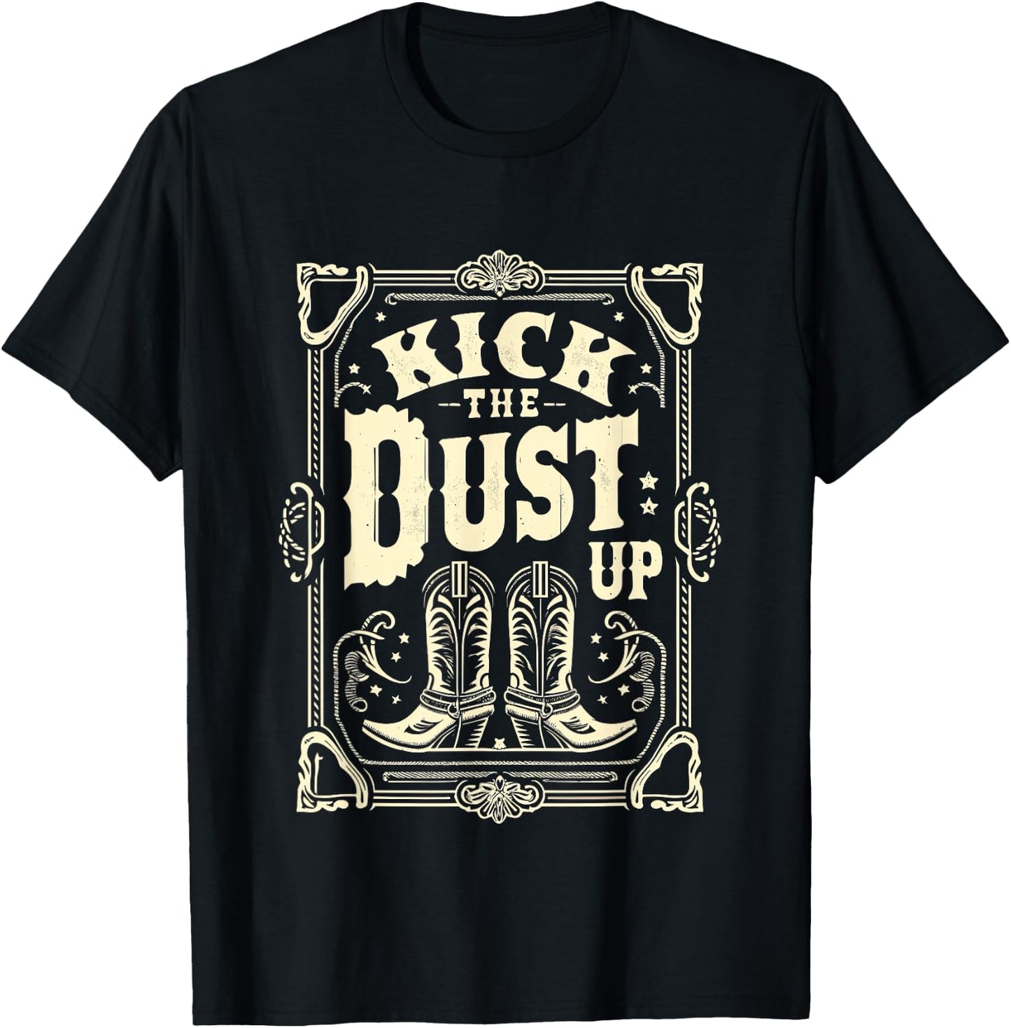 Line Dance Kick the Dust up Dancing T-Shirt - T-Shirt | Black