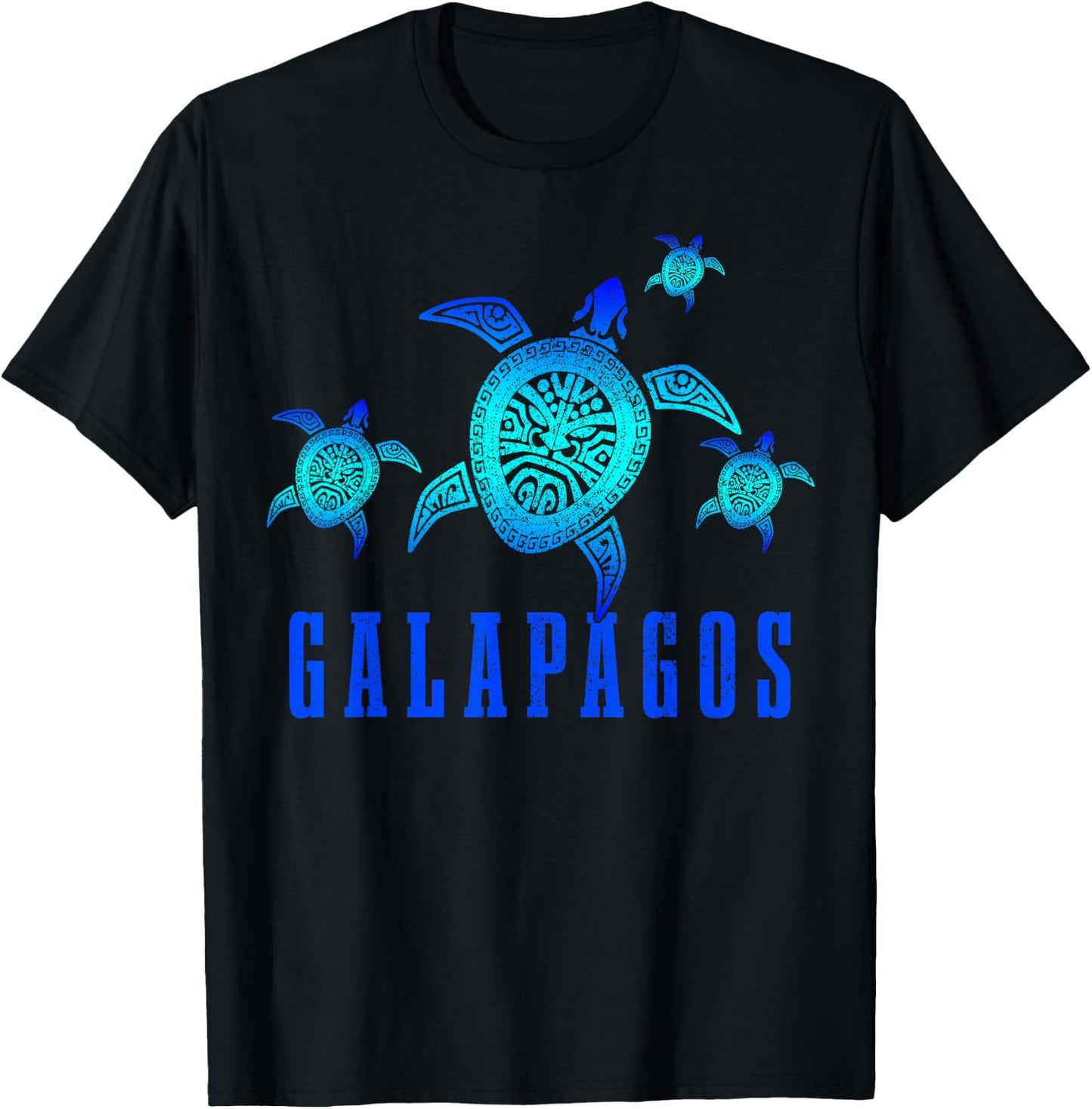 Galapagos Tortoise Diving Diver T-Shirt - T-Shirt | Black