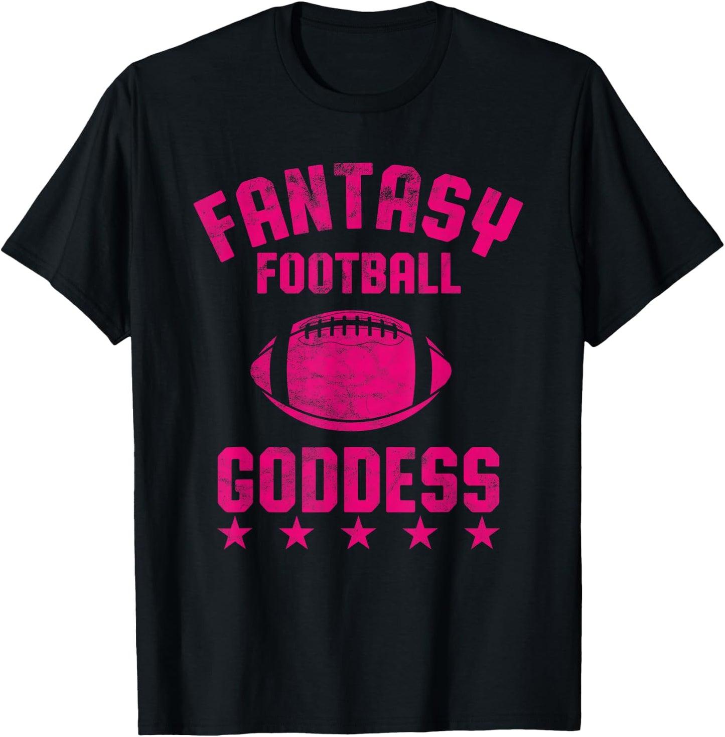 Fantasy Football Goddess Women Cute Design for One Part T-Shirt - T-Shirt | Black