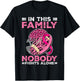 In This Family Nobody Fights Alone Football Breast Cancer T-Shirt - T-Shirt | Black
