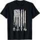 American Flag Mechanic Tools Car Fixing Essentials Mechanic Men T-Shirt - T-Shirt | Black