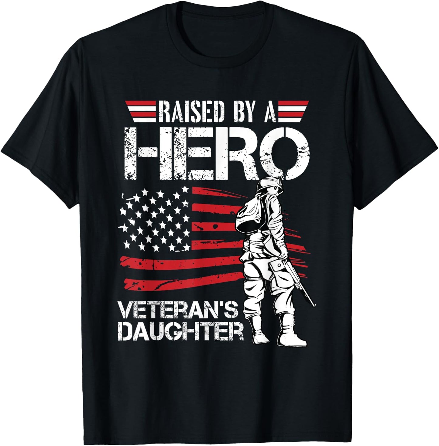 Veteran Daughter Month Of The Military Child Army Kids T-Shirt - T-Shirt | Black