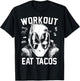 Marvel Deadpool Workout Eat Tacos T-Shirt - T-Shirt | Black