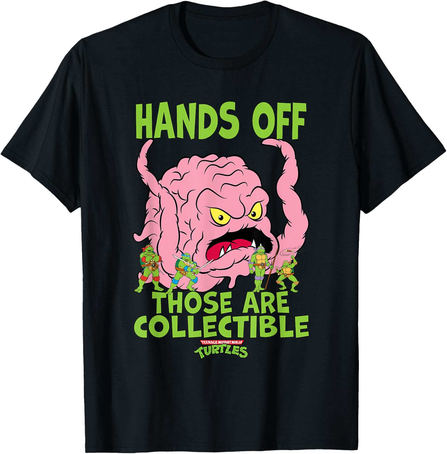 Mademark x Teenage Mutant Ninja Turtles - TMNT Krang Hands Off Those Are Collectible T-Shirt - T-Shirt | Black