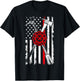 Patriotic Design Axe Halligan Thin Line Red Firefighter T-Shirt - T-Shirt | Black