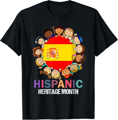 hsipanic heritage month, spain flag Boy Kids Girl