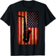 Vintage American Flag Saxophone Funny Sax Music Player Gifts Small T-Shirt - T-Shirt | Black