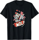 Minecraft Wolf Hero Love T-Shirt - T-Shirt | Black