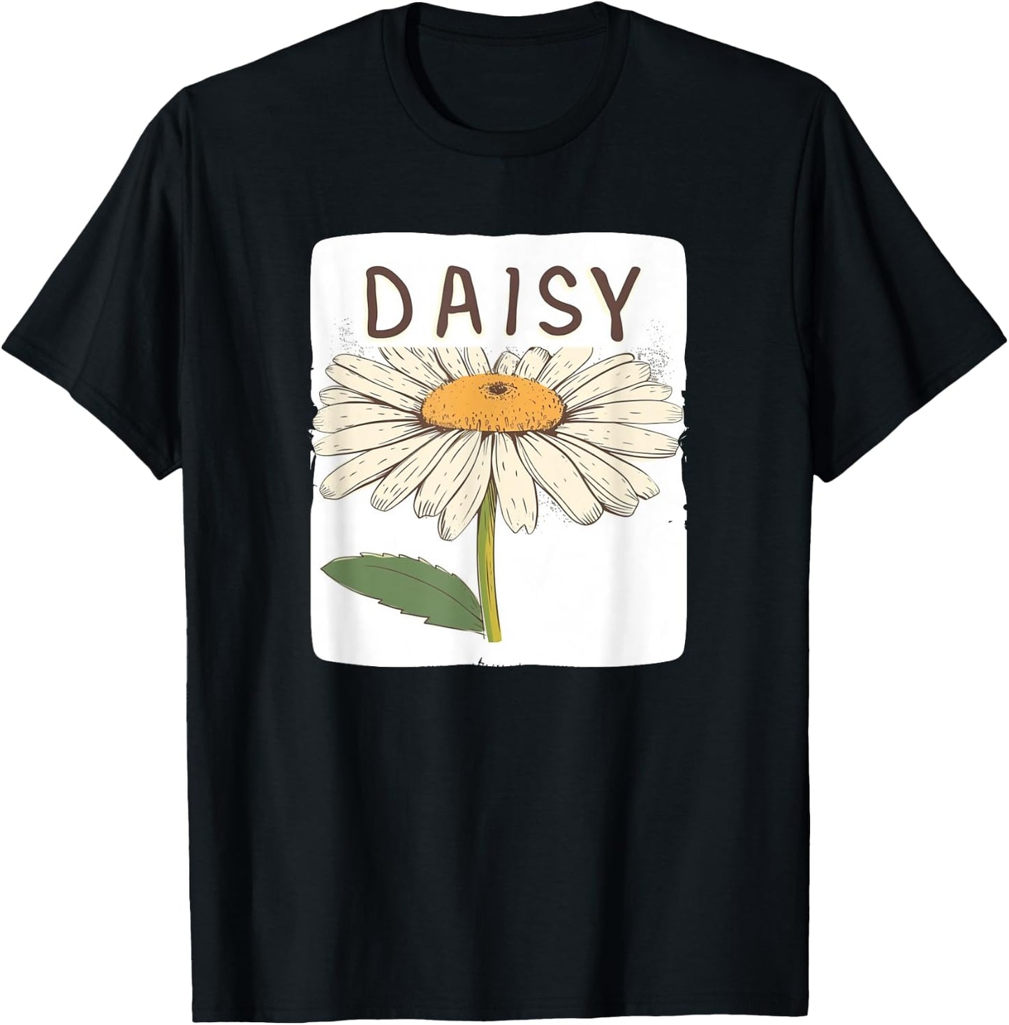 Cute Daisy Flower for Kids and Adults T-Shirt - T-Shirt | Black