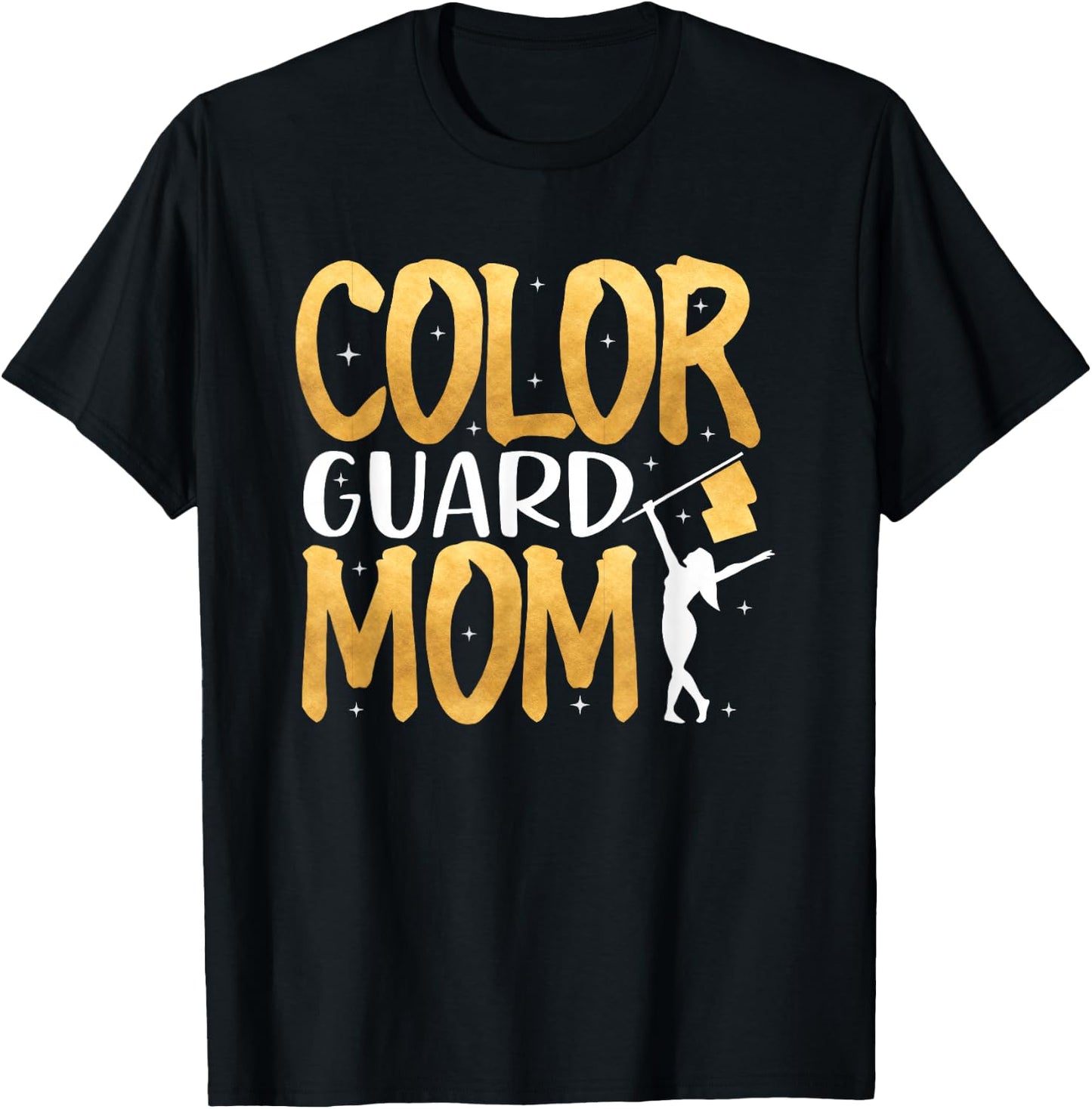 Color Guard Mom Shirt Marching Band School Mommy Mother T-Shirt - T-Shirt | Black