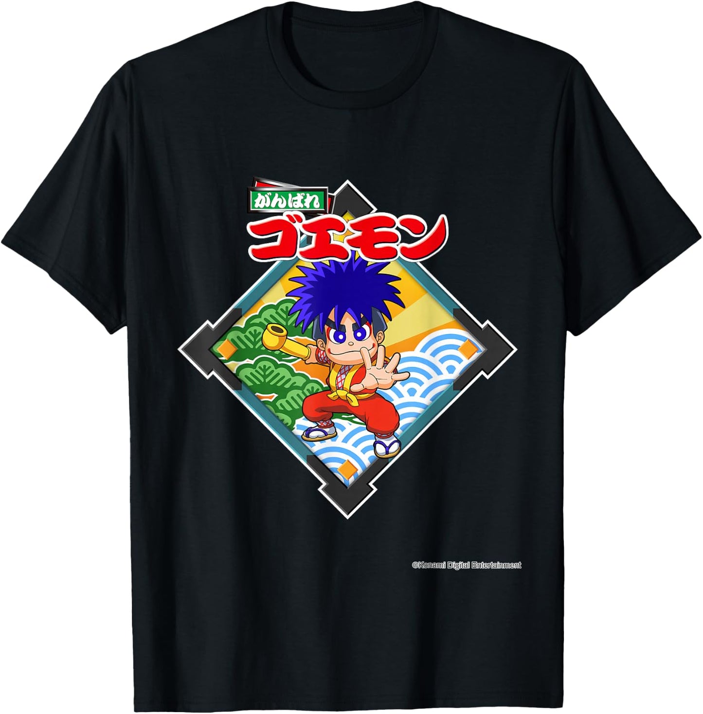 "MYSTICAL NINJA starring GOEMON"GOEMON_D T-Shirt - T-Shirt | Black