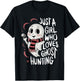 Just a Girl Who Loves Ghost Hunting Funny Ghost Hunter Women T-Shirt - T-Shirt | Black